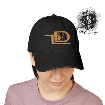 Stylish Embroidered Denim Hat with Glitter Design, Perfect for Casual Style, Fashion Accessory, Gift for Her, Birthday, Everyday Wear