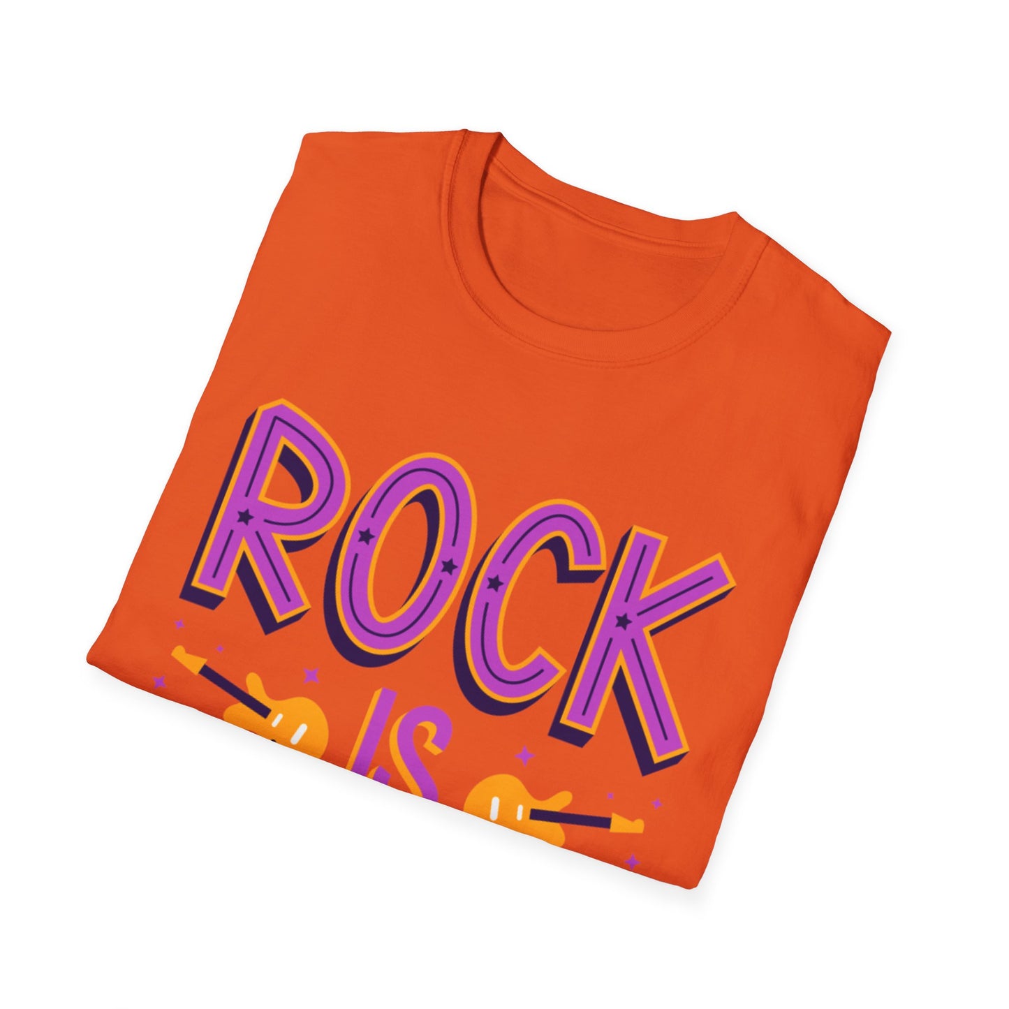 Rock is Ageless T-Shirt | Unisex Softstyle Tee for Music Lovers, Festival Wear, Gift for Musicians, Retro Apparel