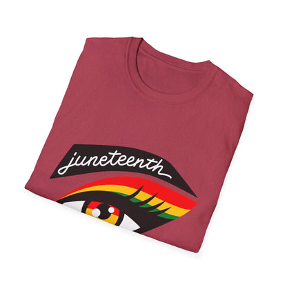 Juneteenth Eye Graphic T-Shirt, Unisex Tee, Afrocentric Apparel, Celebratory Wear, Black History Month Gift, Inclusive Fashion