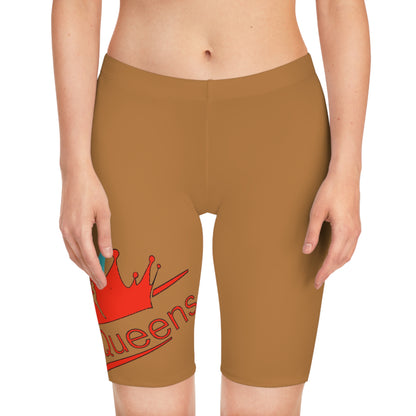 Queen's Royalty Women's Bike Shorts, Sporty Cycling Shorts, Activewear, Fitness Apparel, Comfortable Workout Clothing