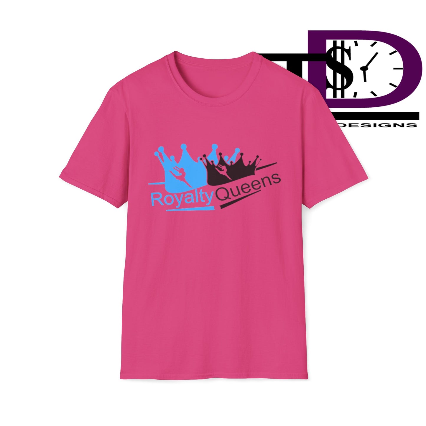 Royalty Queens Unisex Softstyle T-Shirt, Casual Tee, Gift for Queens, Birthday Shirt, Empowerment Apparel, Everyday Wear