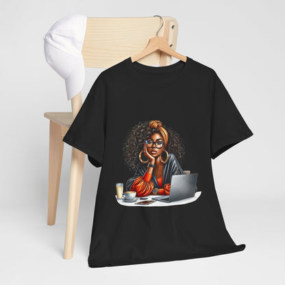 Creative Work From Home Unisex Heavy Cotton Tee