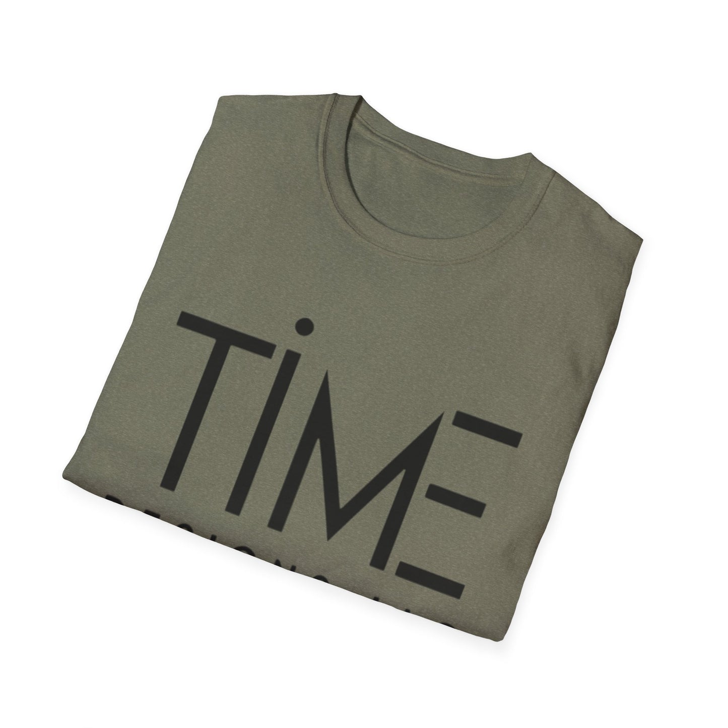 Minimalist Time Design Unisex T-Shirt, Casual Wear, Gift for Him/Her, Everyday Style, Graphic Tee, Modern Apparel