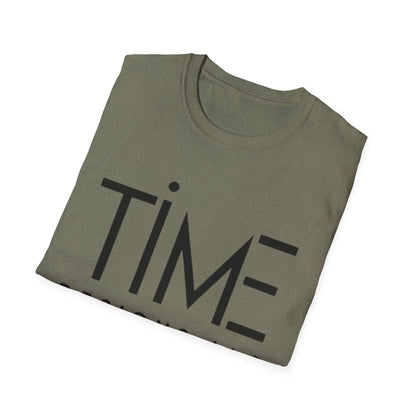 Minimalist Time Design Unisex T-Shirt, Casual Wear, Gift for Him/Her, Everyday Style, Graphic Tee, Modern Apparel