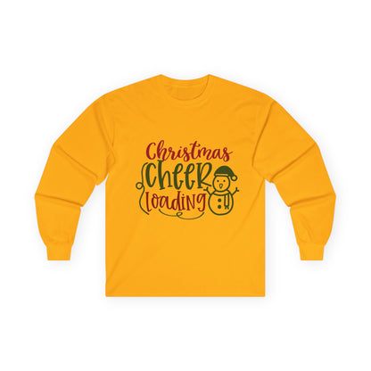 Christmas Cheer Long Sleeve Tee, Holiday Apparel, Unisex Cotton Tee, Winter Shirt, Festive Gift, Cozy Holiday Wear