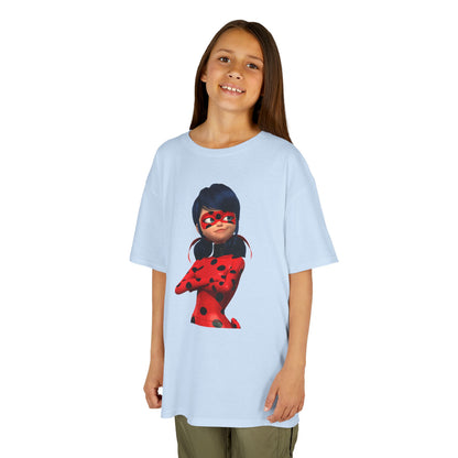 Cool Ladybug Superhero Kids Heavy Cotton Tee | Fun and Playful Design for Young Heroes