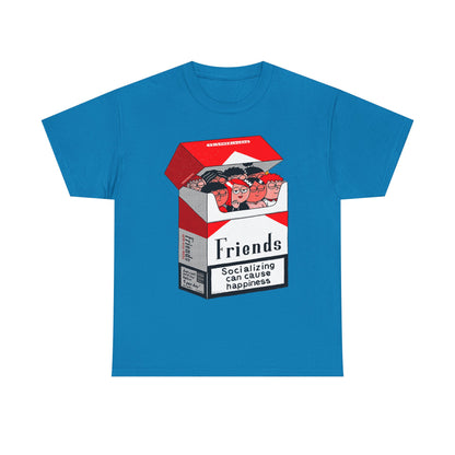 Friends Socializing Unisex Heavy Cotton Tee - Fun Graphic T-Shirt