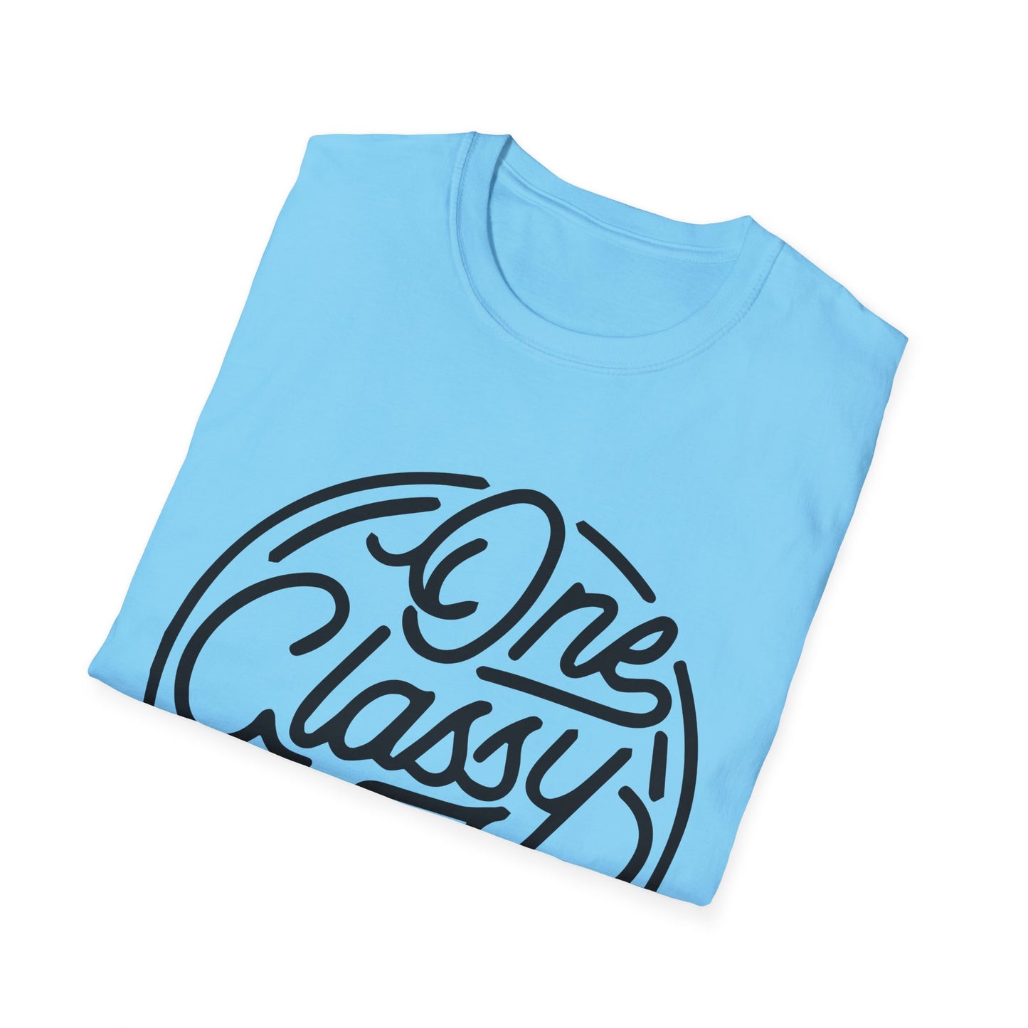 One Classy Bitch Unisex Softstyle T-Shirt - Chic and Playful Statement Tee
