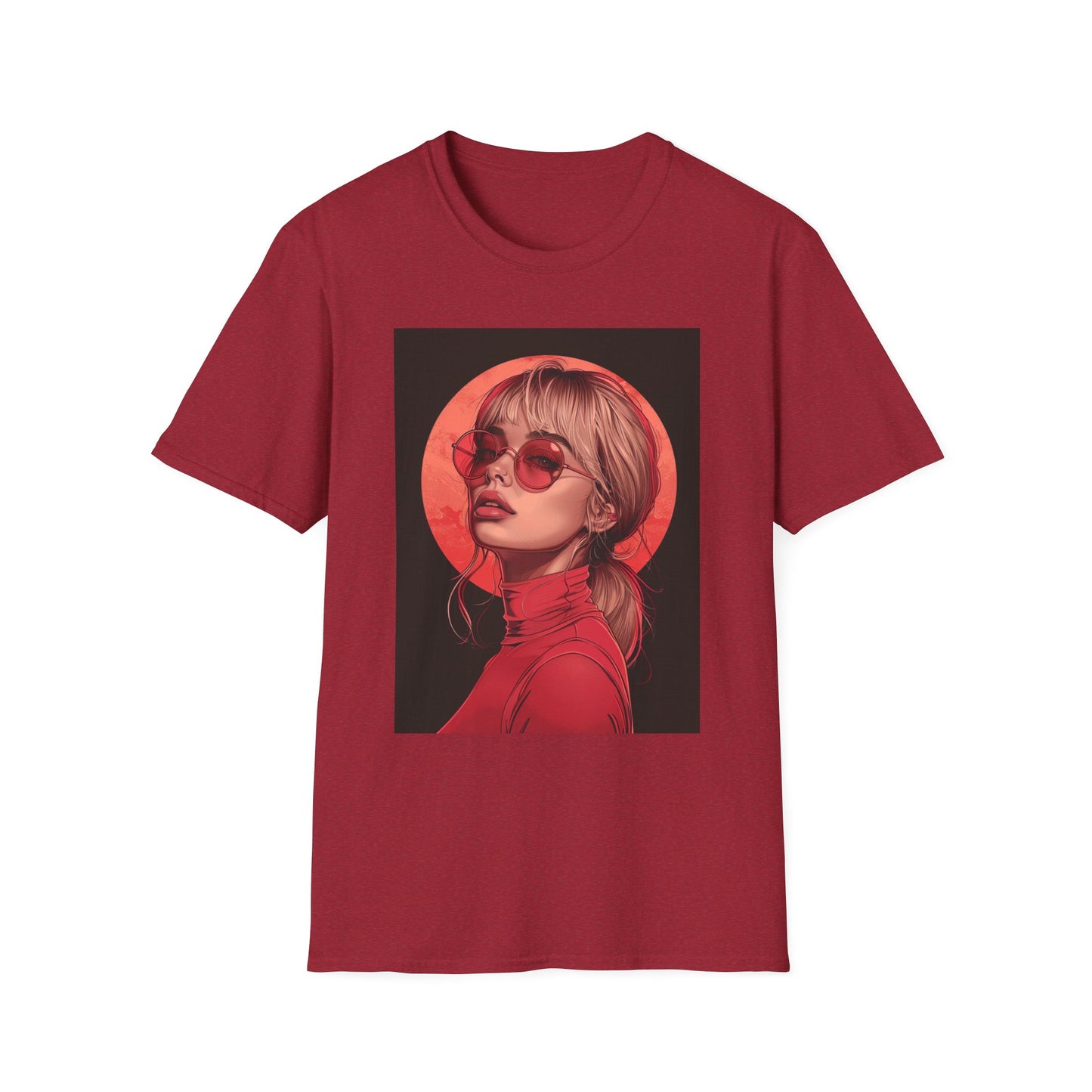 Retro Chic Graphic T-Shirt with Stylish Artwork