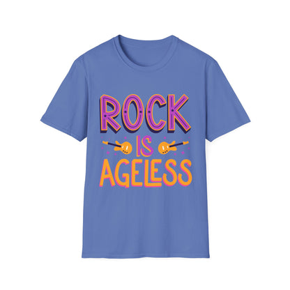 Rock is Ageless T-Shirt | Unisex Softstyle Tee for Music Lovers, Festival Wear, Gift for Musicians, Retro Apparel