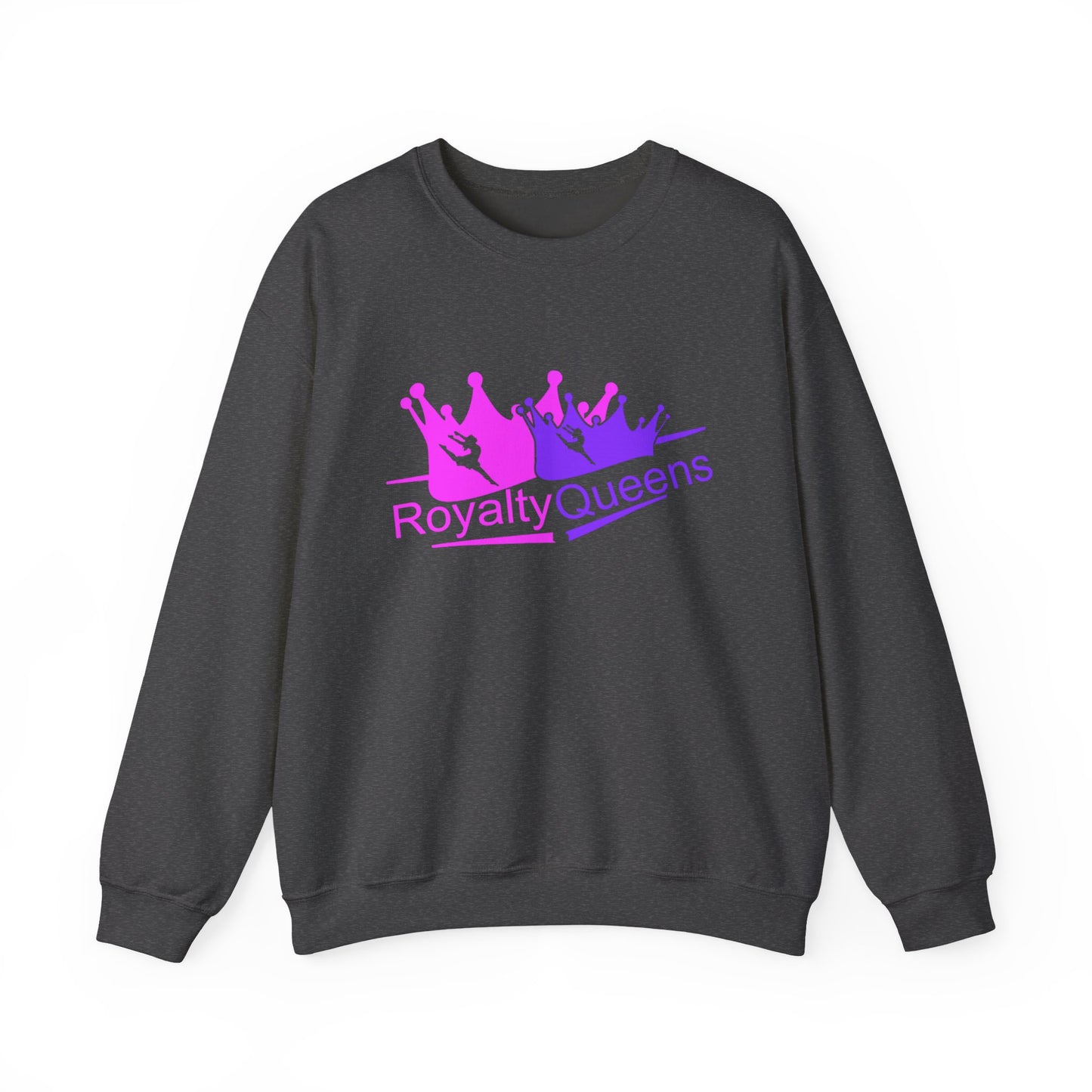 Royalty Queens Crewneck Sweatshirt — Pink & Purple Crown Graphic