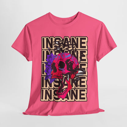 Edgy Skull Art Unisex Heavy Cotton Tee - Perfect for Alternative Fashion Lovers