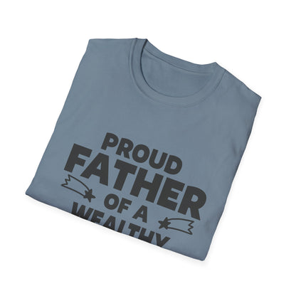 Proud Father T-Shirt - Unisex Softstyle Tee for Celebrating Dads