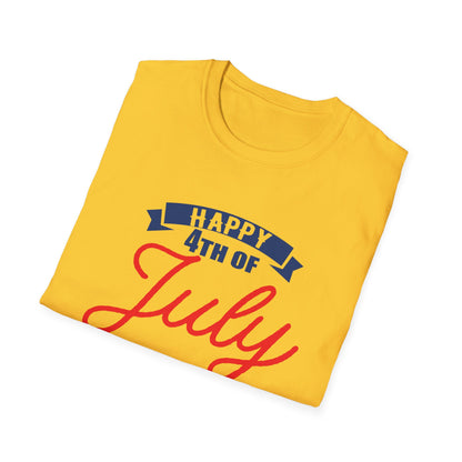 Happy 4th of July Unisex T-Shirt, Independence Day Tee, Summer Celebration Shirt, Patriotic Apparel, Casual Festival Wear