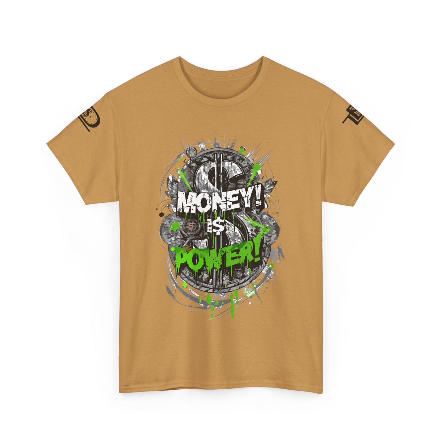 Money Power Unisex Heavy Cotton Tee | Statement Shirt, Motivational Apparel, Gift for Him, Streetwear, Casual T-Shirt