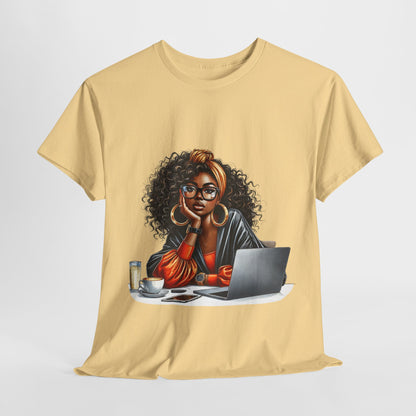 Creative Work From Home Unisex Heavy Cotton Tee