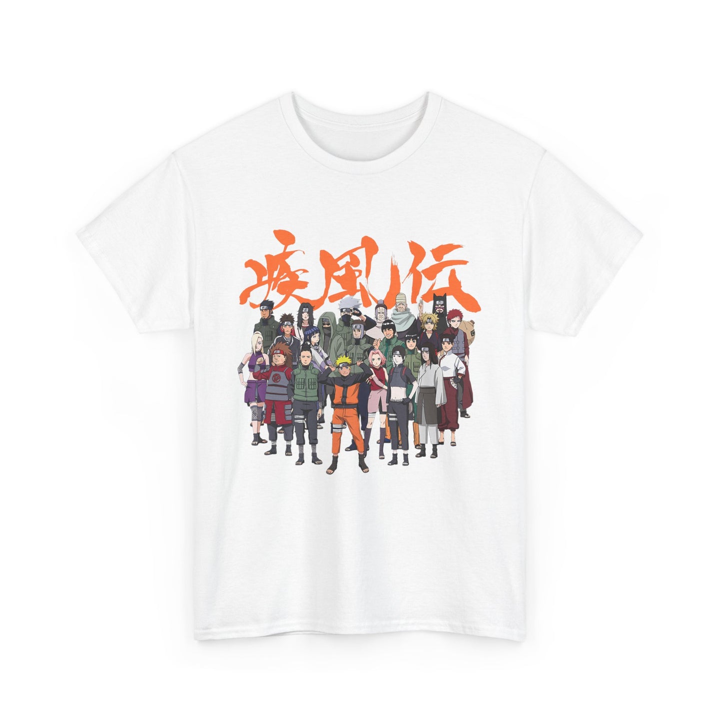 Anime Heroes Unisex Heavy Cotton Tee - Perfect for Fans and Casual Wear