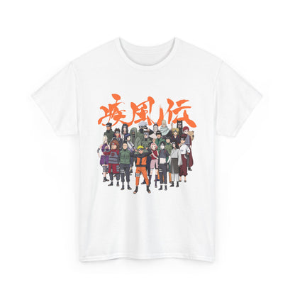 Anime Heroes Unisex Heavy Cotton Tee - Perfect for Fans and Casual Wear