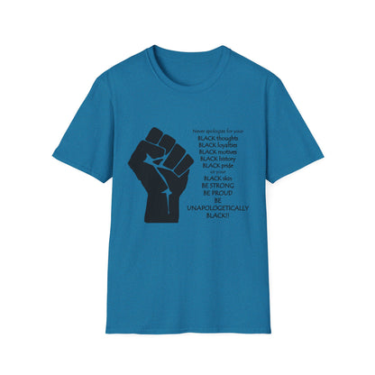 Empowerment Graphic T-Shirt: Unapologetically Black Tee, Activist Shirt, Social Justice Apparel, Inclusive Fashion, Statement Wear