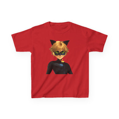 Kids Cat Superhero Tee, Cartoon Shirt, Children's Birthday Gift, Fun Playwear, Gift for Kids, Cat Lover Gift