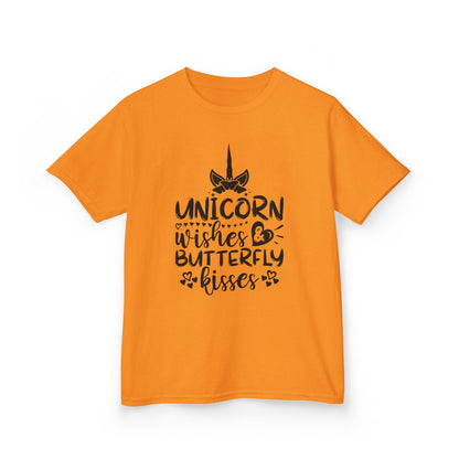 Unicorn Wishes Kids Tee - Adorable Heavy Cotton T-Shirt for Magical Moments