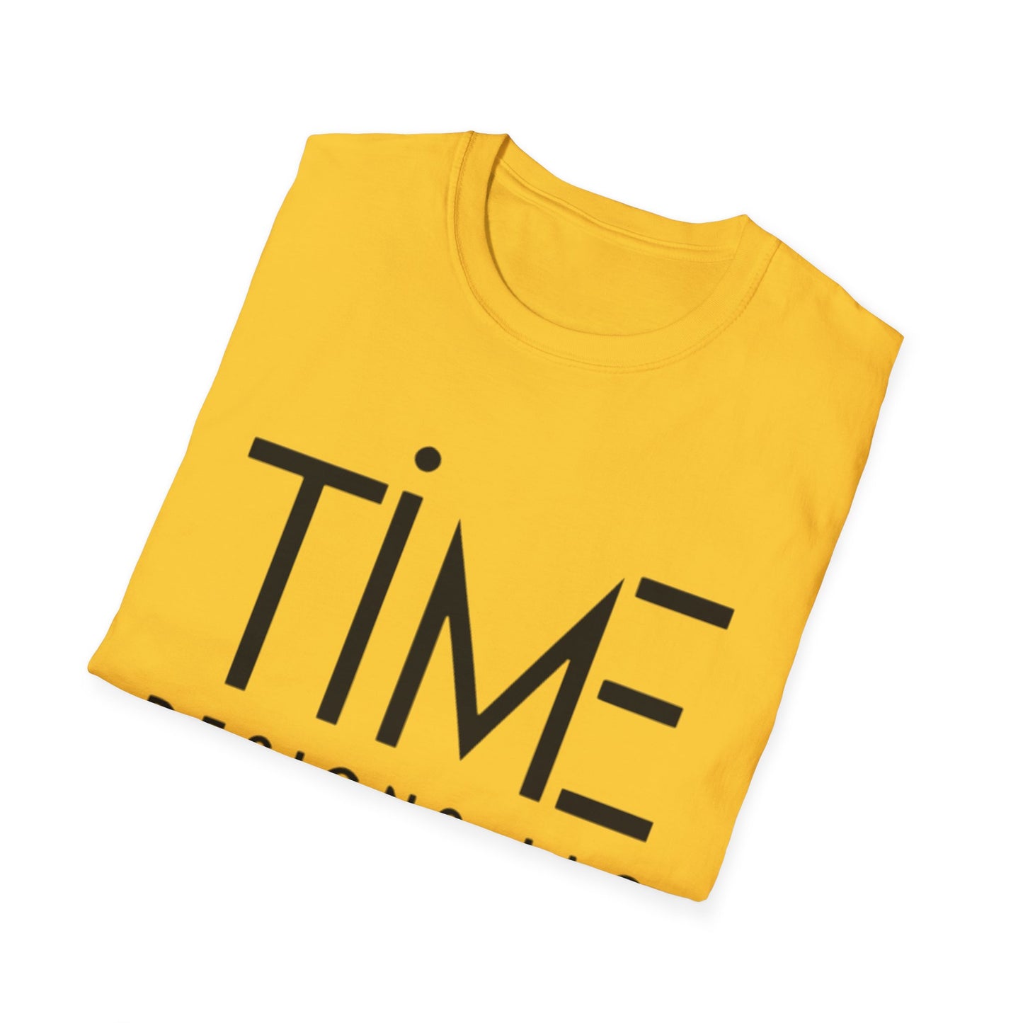 Minimalist Time Design Unisex T-Shirt, Casual Wear, Gift for Him/Her, Everyday Style, Graphic Tee, Modern Apparel