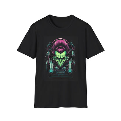 Cosmic Sci-Fi Graphic T-Shirt - Unisex Softstyle