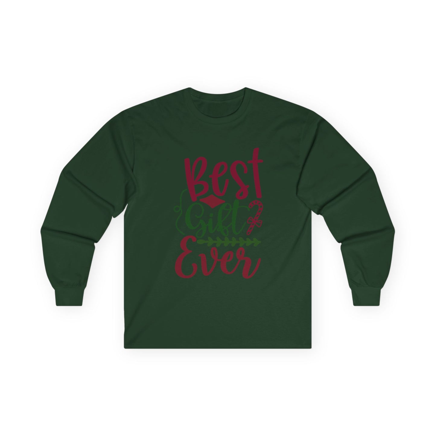 Best Gift Ever Long Sleeve Tee, Christmas Gift, Holiday Apparel, Unisex Tee, Cozy Shirt, Gift for Him/Her