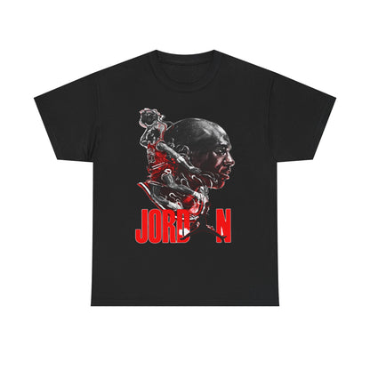 Jordan Inspired Unisex Heavy Cotton Tee - Retro Style Graphic Shirt