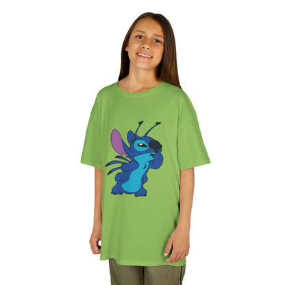Kids Cotton Tee - Cute Stitch Design for Fun Adventures