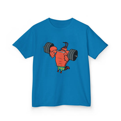 Kids Fitness Lobster Tee, Funny Kids T-Shirt, Gym Humor Tee, Nautical Theme Shirt, Gift for Young Athletes