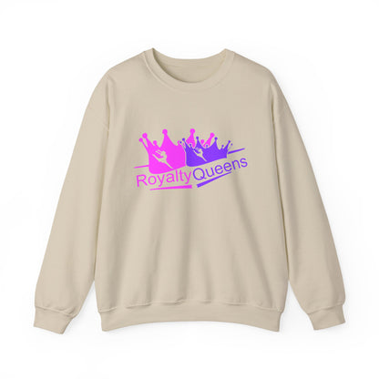 Royalty Queens Crewneck Sweatshirt — Pink & Purple Crown Graphic