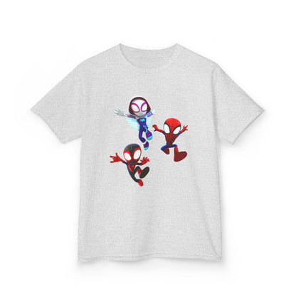 Kids Superhero Adventure Tee, Kids Birthday Gift, Fun Playwear, Spiderman Costume Shirt, Cartoon Character T-Shirt, Summer Outfit