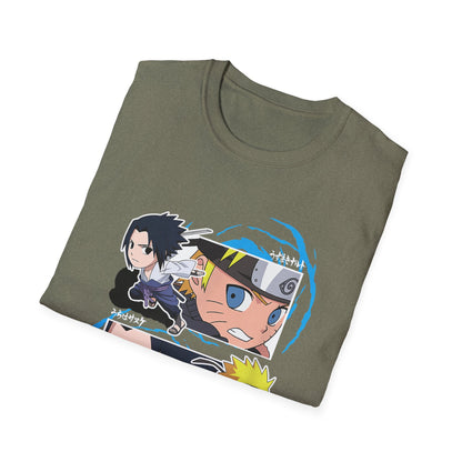 Anime naruto Adventure Unisex Softstyle T-Shirt - Naruto Characters Design