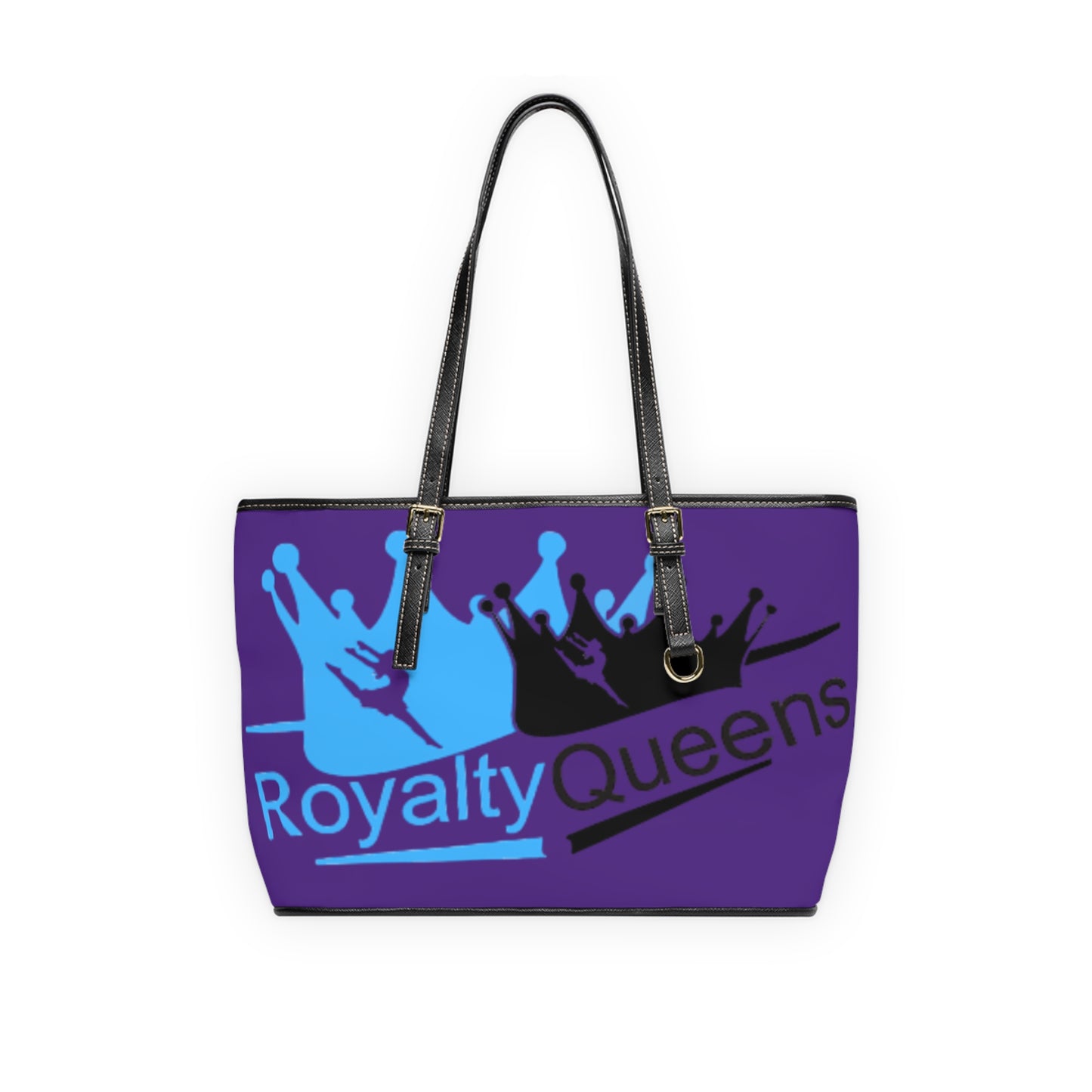 Royalty Queens PU Leather Shoulder Bag, Fashion Tote, Stylish Handbag, Gift for Her, Everyday Use, Purple Purse