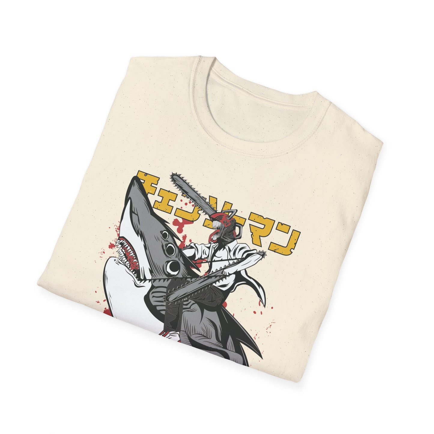 Unisex Softstyle T-Shirt with Unique Design, Cool Graphic Tee, Casual Wear, Gift for Anime Fans, Daily Comfort