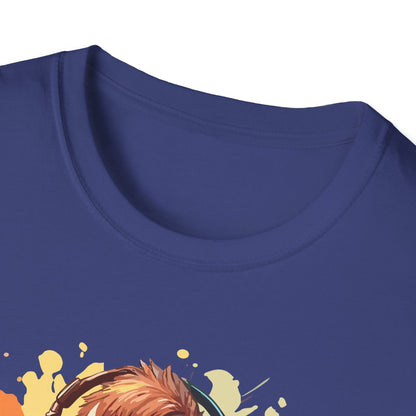 Skull Gamer T-Shirt, Unisex Softstyle Tee, Video Game Shirt, Gift for Gamers, Cool Graphic Tee, Halloween Style Shirt