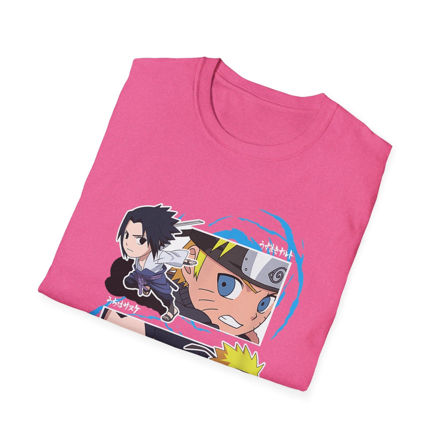 Anime naruto Adventure Unisex Softstyle T-Shirt - Naruto Characters Design