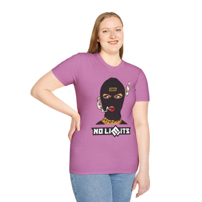 Unisex Softstyle T-Shirt - No Limits Graphic Tee for Bold Individuals