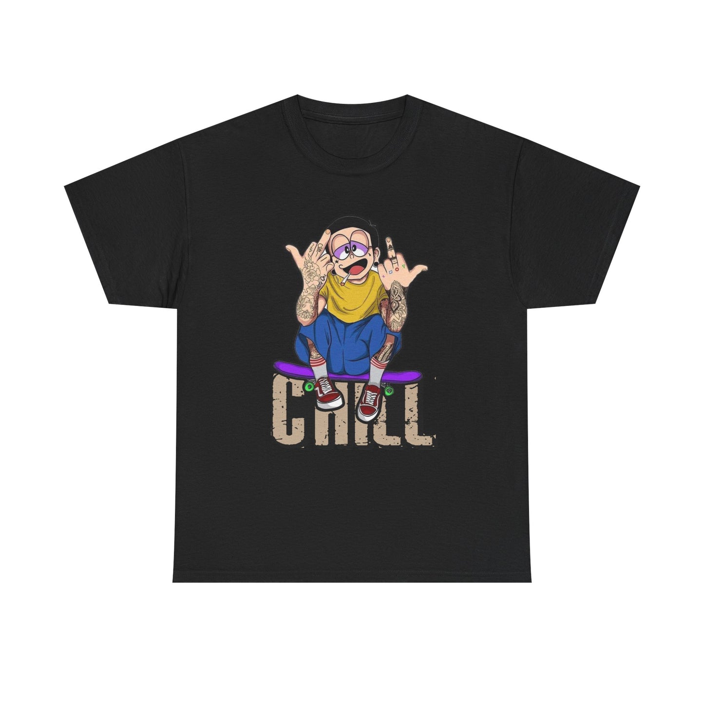 Chill Vibes Unisex Heavy Cotton Tee – Perfect for Relaxed Days
