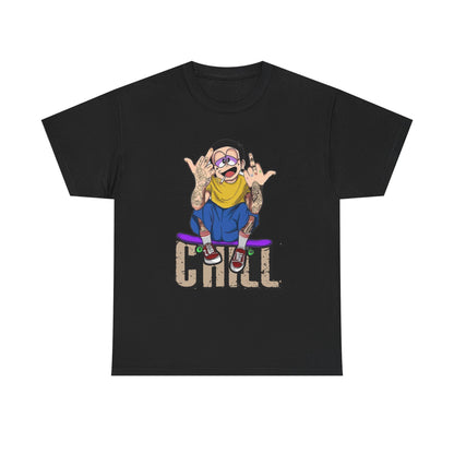 Chill Vibes Unisex Heavy Cotton Tee – Perfect for Relaxed Days
