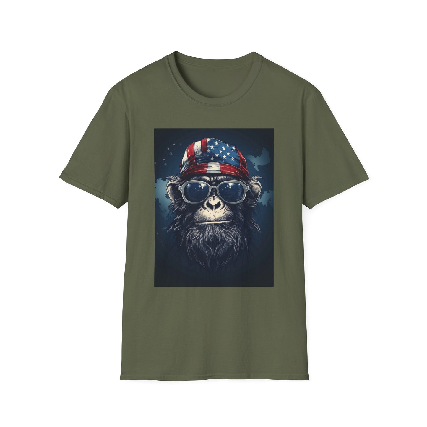 Cool Monkey Graphic T-Shirt, Fun Animal Tee, Summer Casual Wear, Unique Gift for Animal Lovers, Trendy Fashion for All