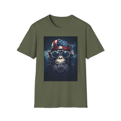 Cool Monkey Graphic T-Shirt, Fun Animal Tee, Summer Casual Wear, Unique Gift for Animal Lovers, Trendy Fashion for All