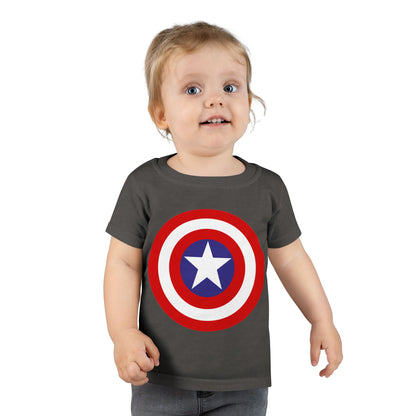 Captain Shield Toddler T-shirt, Kids Superhero Shirt, Birthday Outfit, Gift for Boys, Marvel Inspired Apparel