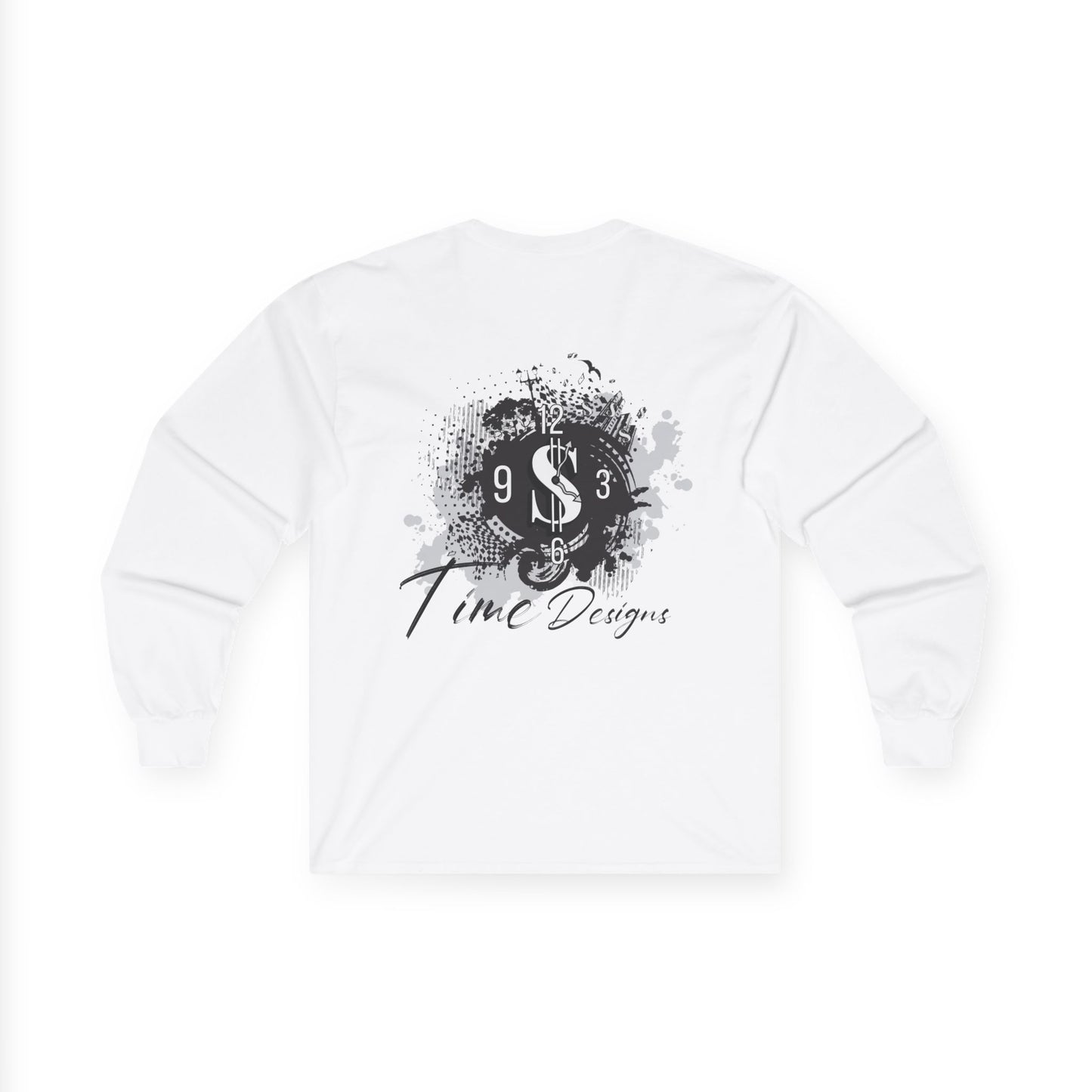 Artistic Unisex Long Sleeve Tee with Unique Design