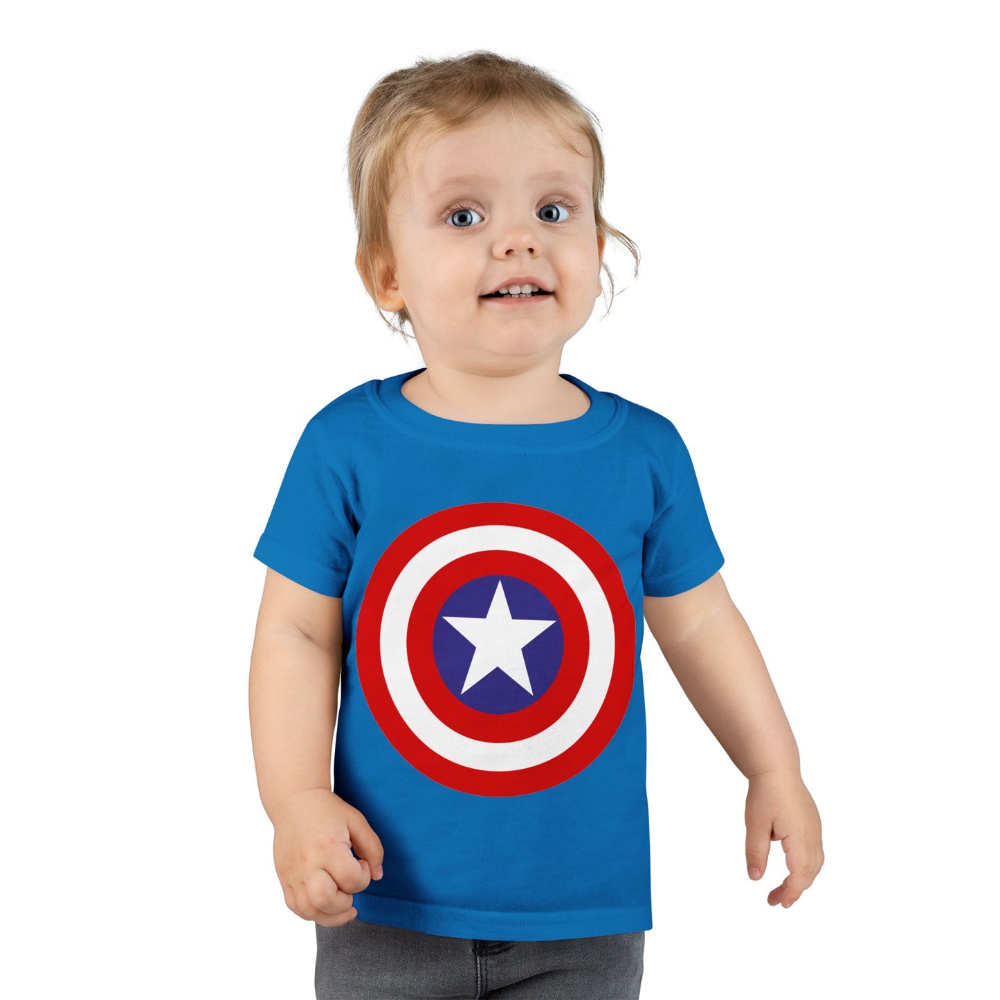Captain Shield Toddler T-shirt, Kids Superhero Shirt, Birthday Outfit, Gift for Boys, Marvel Inspired Apparel