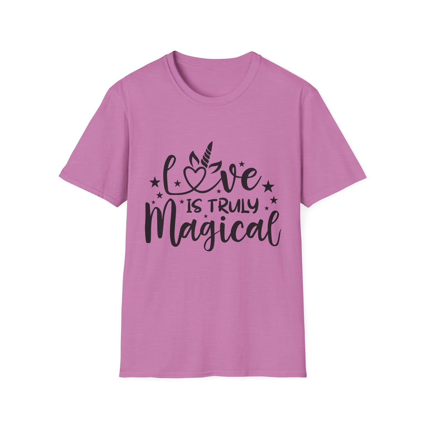 Love is Truly Magical Unisex Softstyle T-Shirt - Cute Gift for Couples and Celebrations