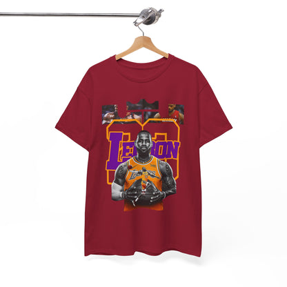 LeBron James Unisex Heavy Cotton Tee - Basketball Fan Apparel