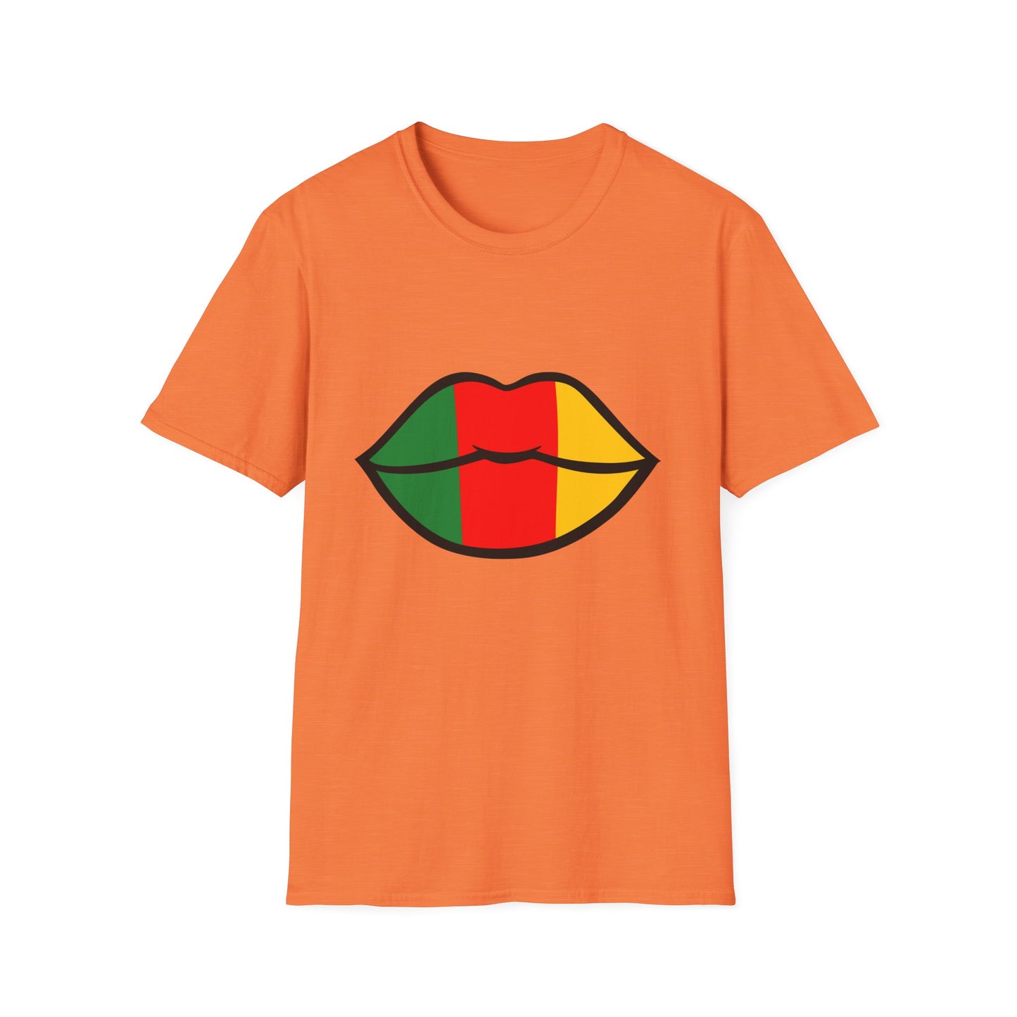 Cameroon Lips Unisex Softstyle T-Shirt, Graphic Tee, Statement Shirt, Cultural Pride Apparel, Casual Wear, Gift Idea