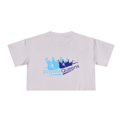 Royalty Queens Women’s Crop Tee | Trendy Graphic Tee, Casual Wear, Gift for Queens, Birthday Present, Summer Fashion